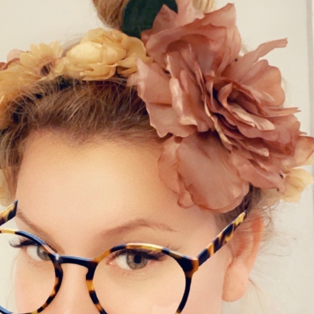 Floral crown headband